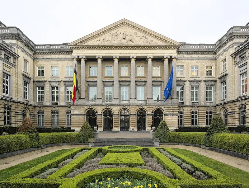The Palais de la Nation in Brussels, seat of the Belgian federal parliament